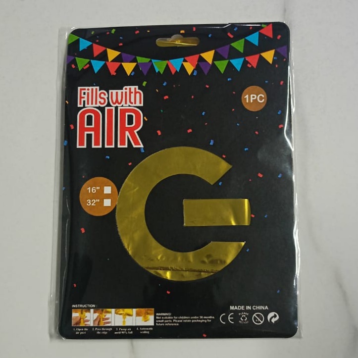 10PCS FOIL ALPHABET