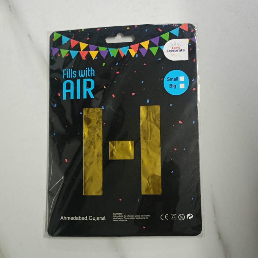 10PCS FOIL ALPHABET