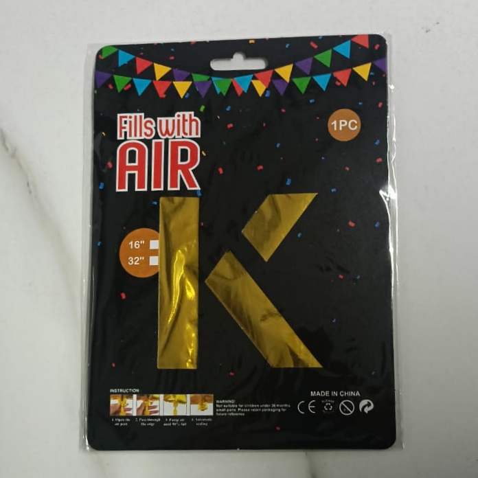 10PCS FOIL ALPHABET