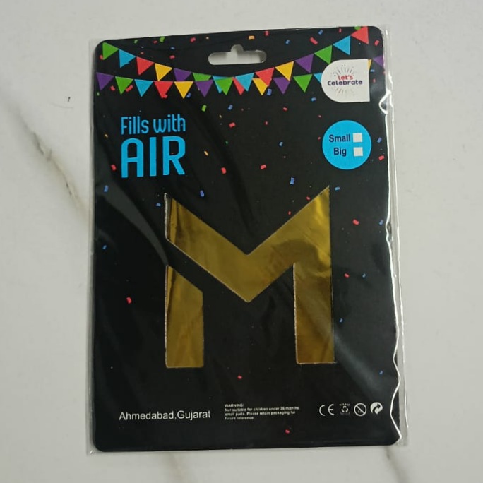10PCS FOIL ALPHABET