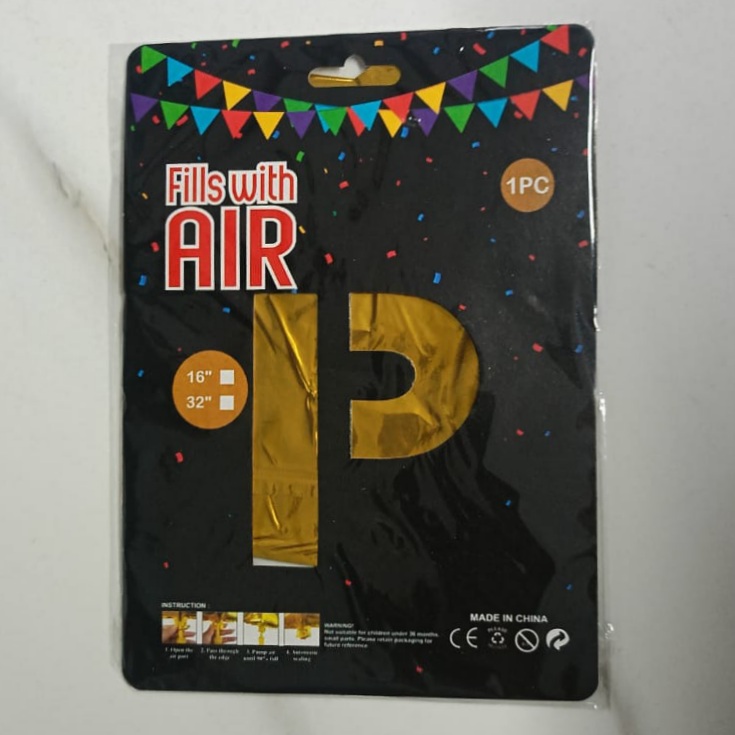 10PCS FOIL ALPHABET