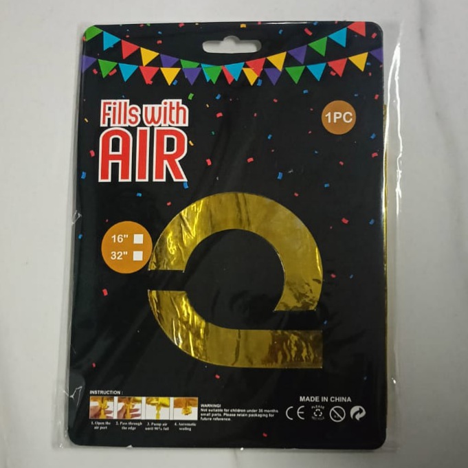 10PCS FOIL ALPHABET