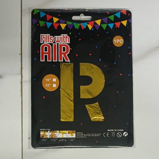 10PCS FOIL ALPHABET