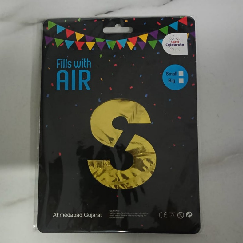10PCS FOIL ALPHABET