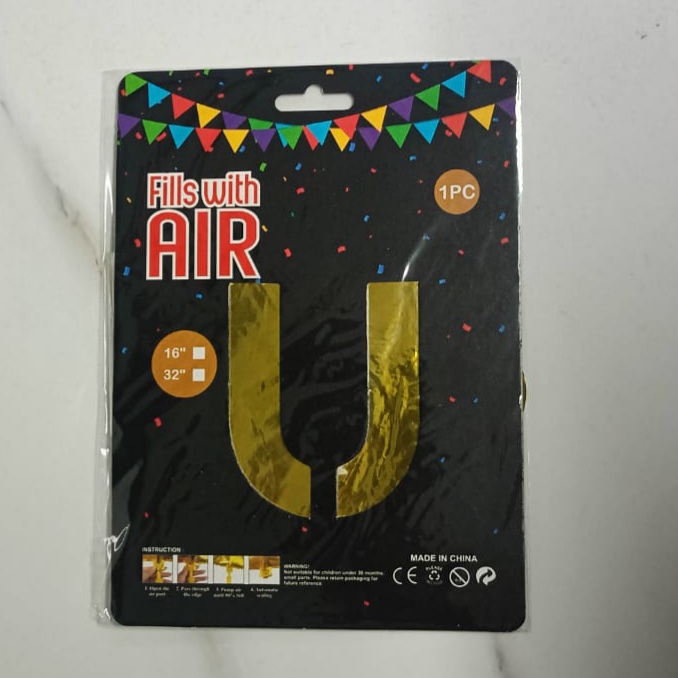 10PCS FOIL ALPHABET