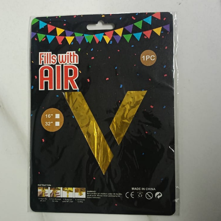 10PCS FOIL ALPHABET