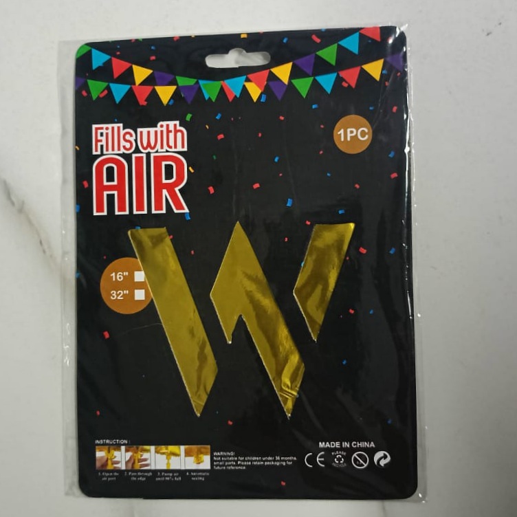 10PCS FOIL ALPHABET