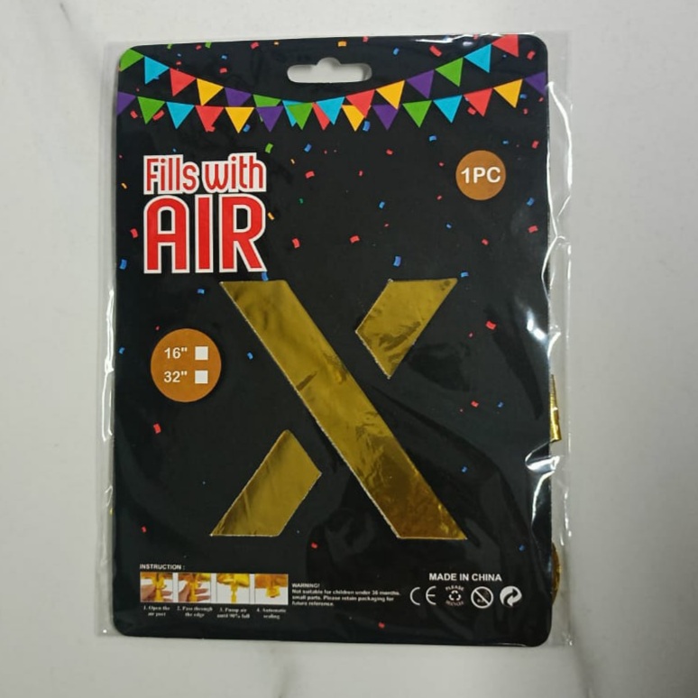 10PCS FOIL ALPHABET