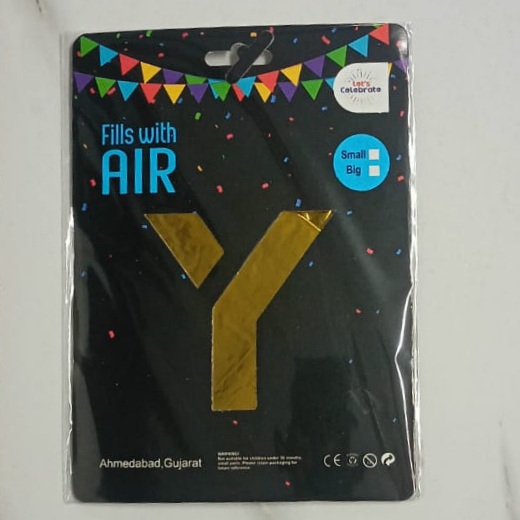 10PCS FOIL ALPHABET