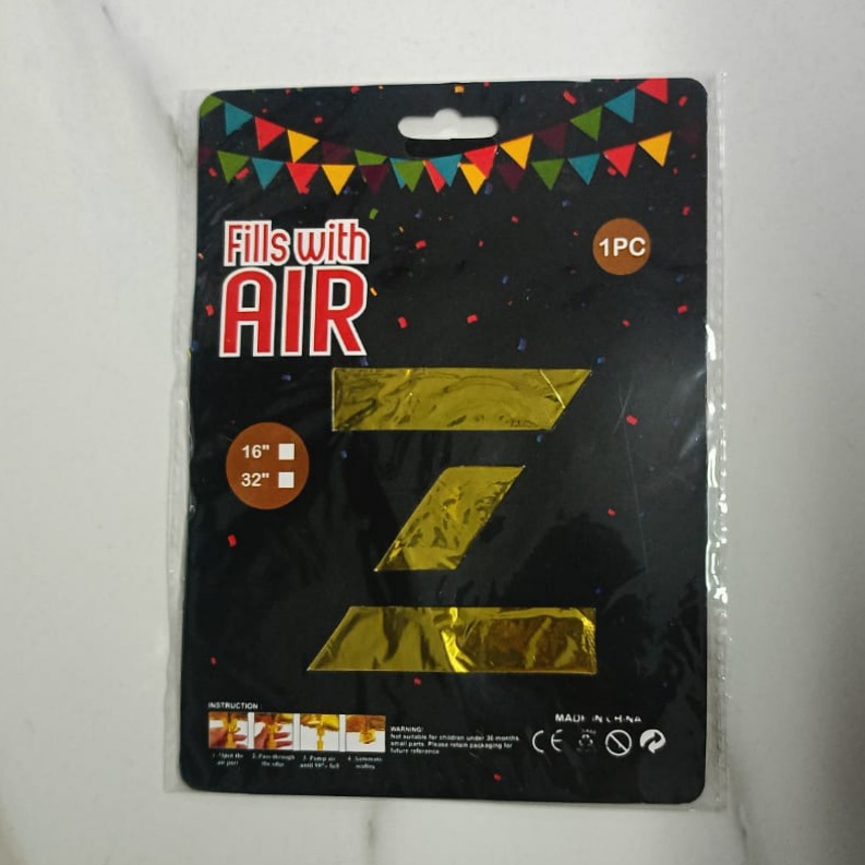10PCS FOIL ALPHABET