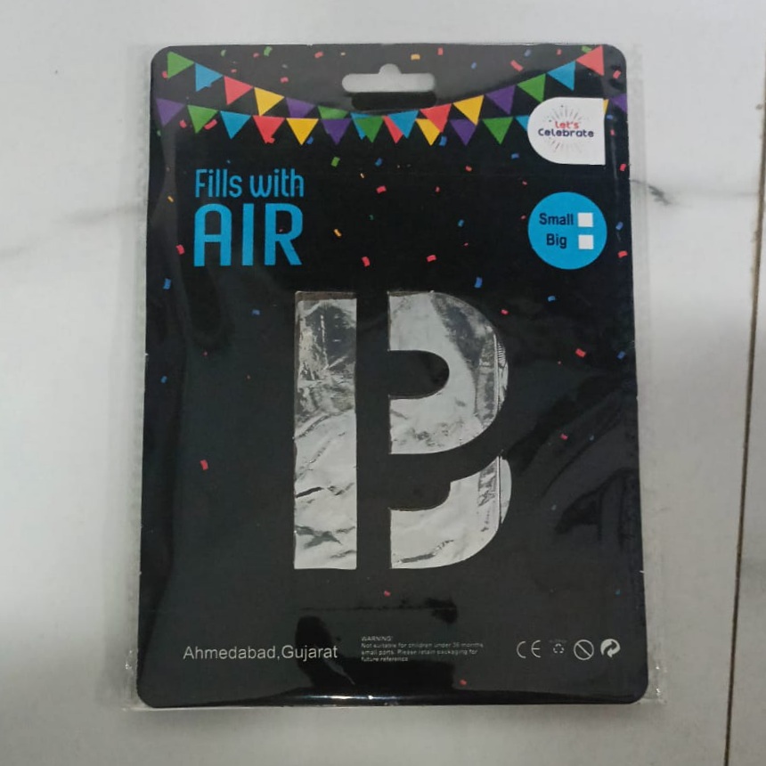 10PCS FOIL ALPHBET
