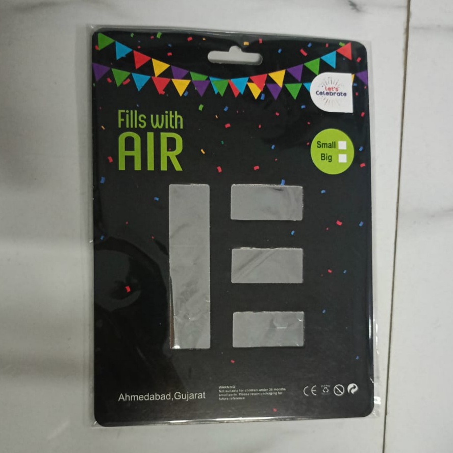 10PCS FOIL ALPHBET 