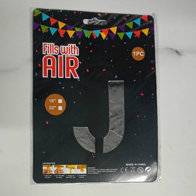 10PCS FOIL ALPHBET 