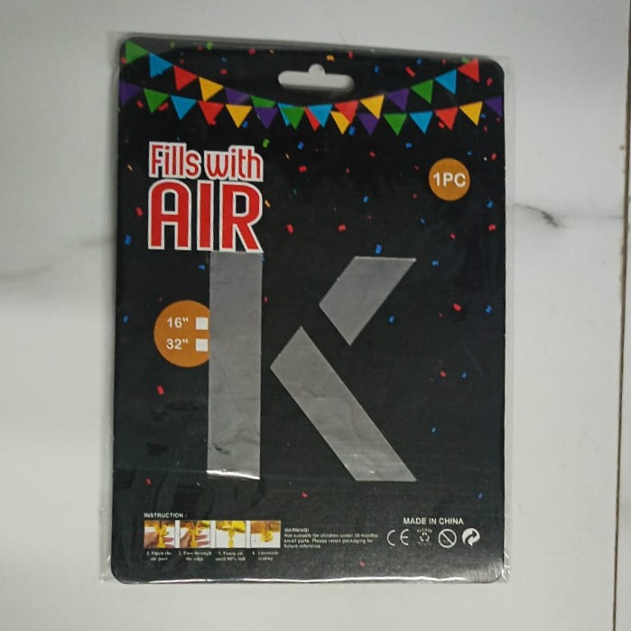 10PCS FOIL ALPHBET 
