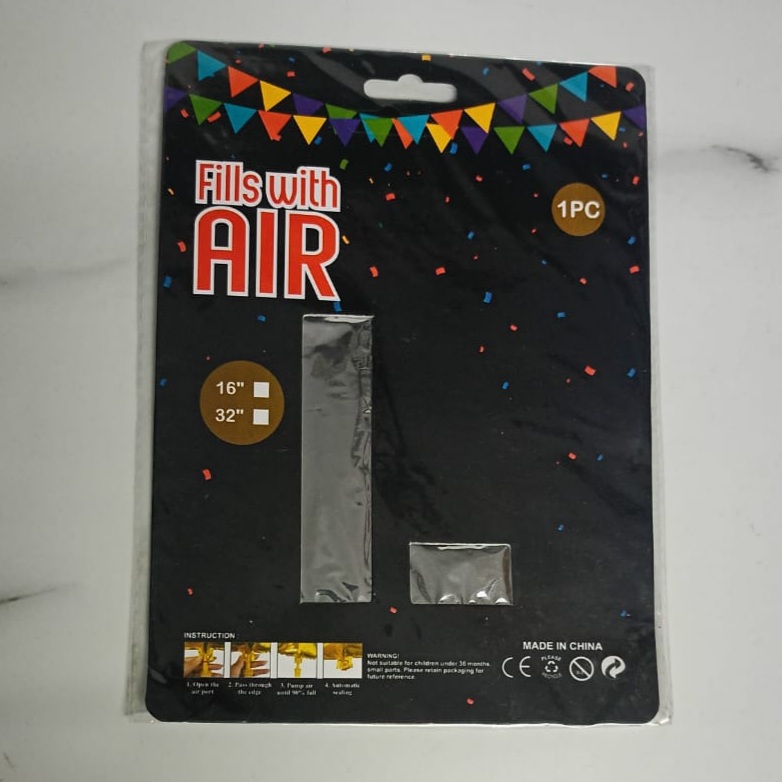 10PCS FOIL ALPHBET 