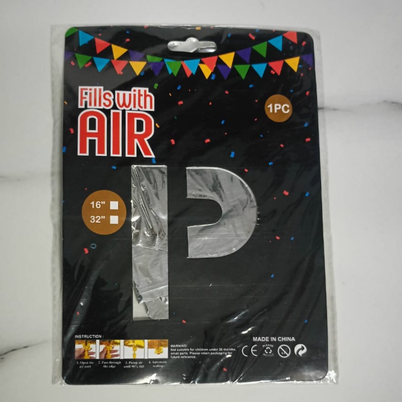 10PCS FOIL ALPHBET