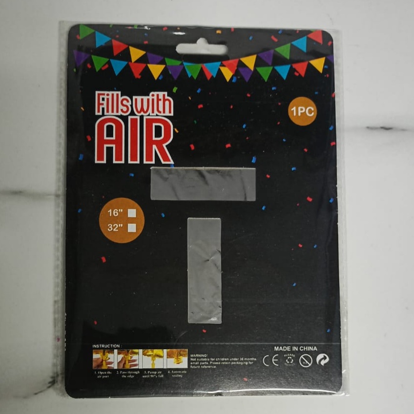 10PCS FOIL ALPHBET 