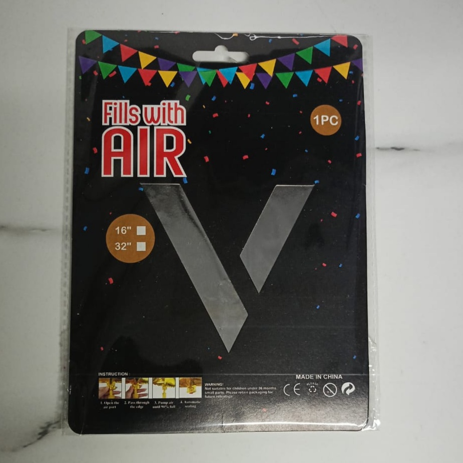 10PCS FOIL ALPHBET