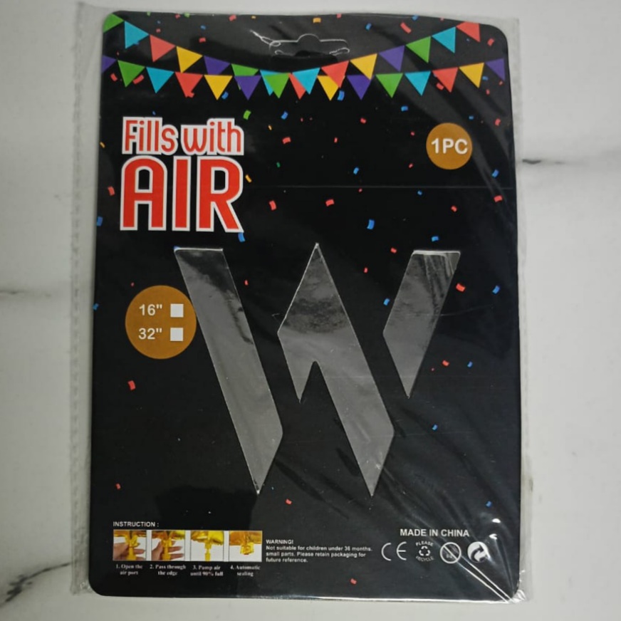 10PCS FOIL ALPHBET 