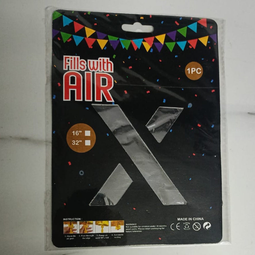 10PCS FOIL ALPHBET