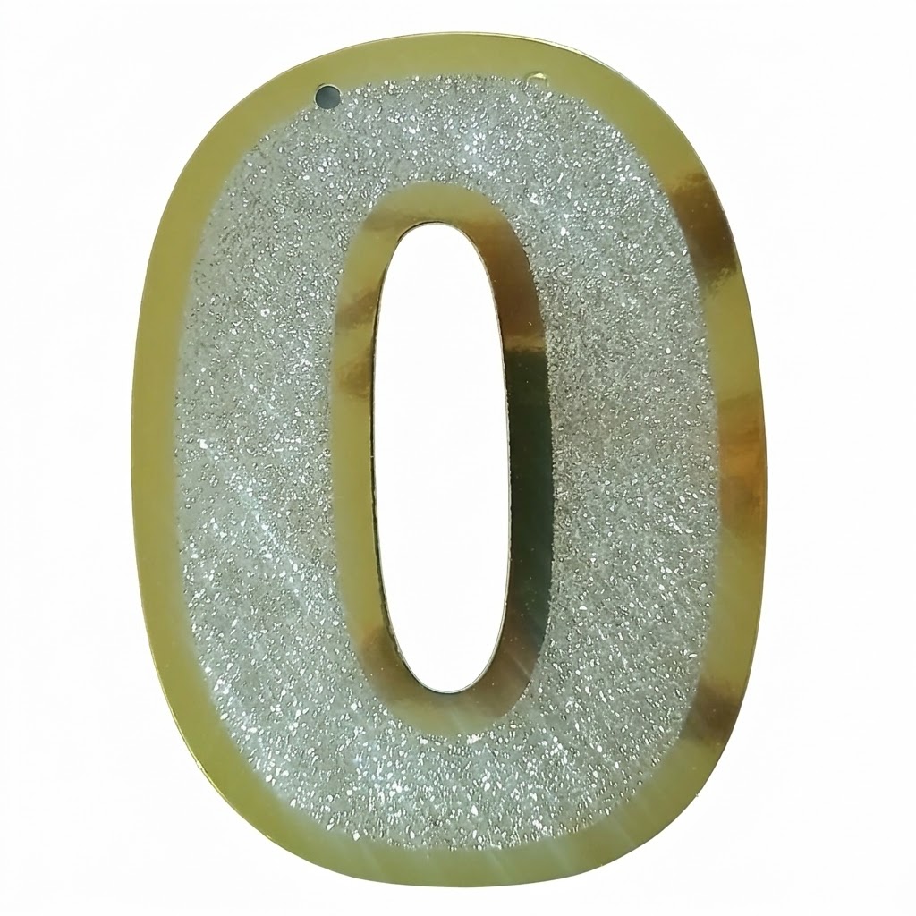 1PCS GLITTER NUMBER 