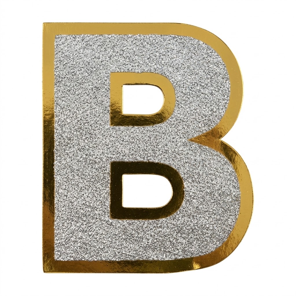 1PCS GLITTER ALPHBET 