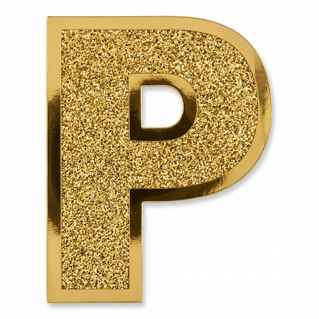 1PCS GLITTER ALPHBET