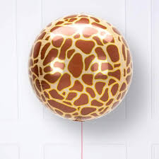 Giraffe Print Foil Balloon 