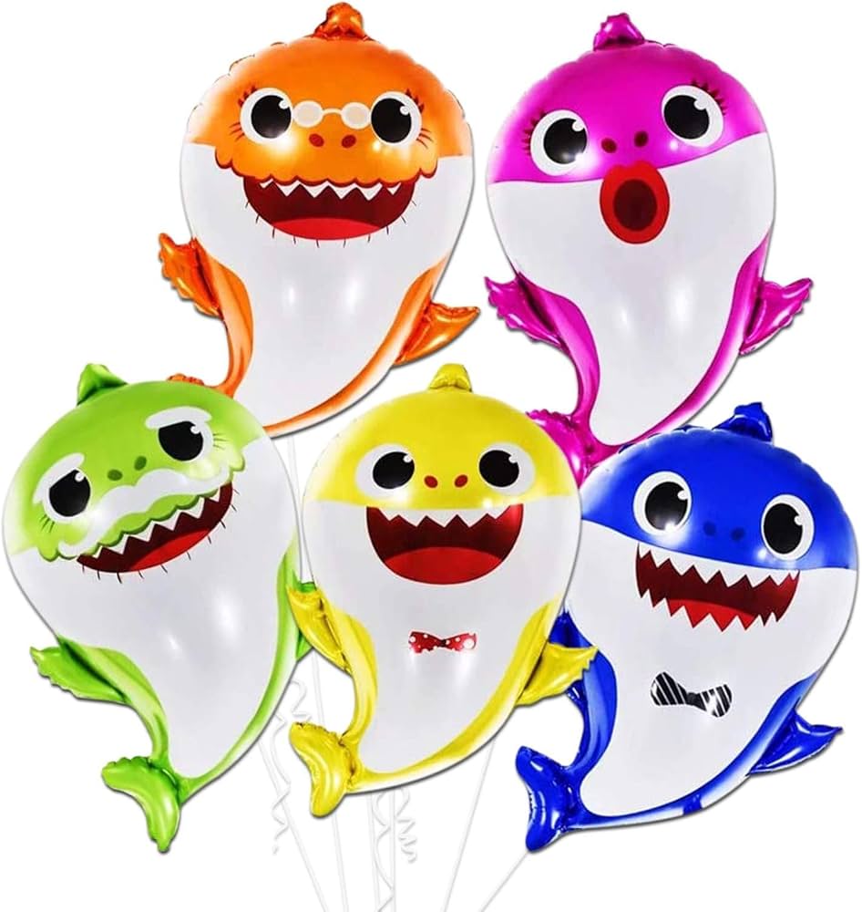 Shark Theme Foil Balloon 