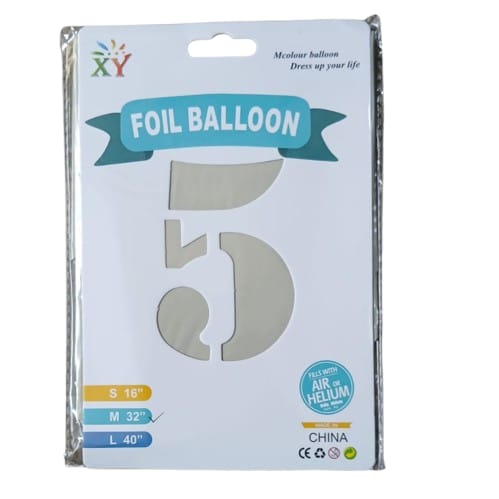 32" Vintage Number Foil Balloon