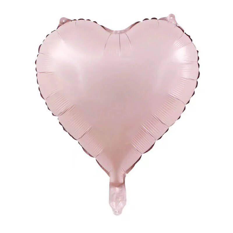 Vintage Pink Heart Foil Balloon (10Pcs pack) 