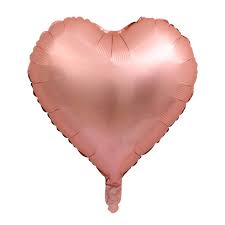 Vintage Brown Heart Foil Balloon (10Pcs pack) 
