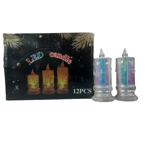 12Pcs LED Rainbow Candle 
