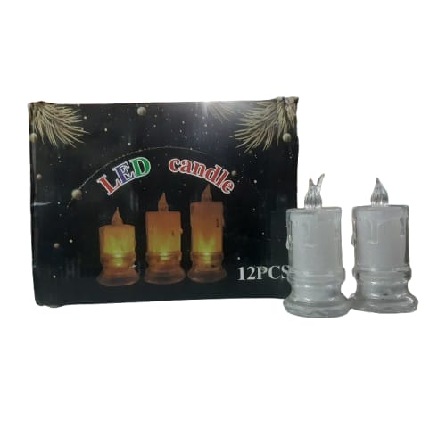 12Pcs Smokeless Candle