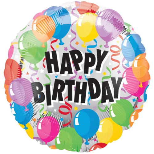 HBD Round Foil Balloon