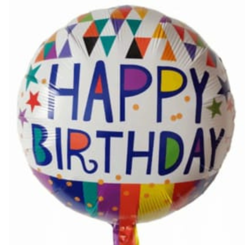 HBD Round Foil Balloon