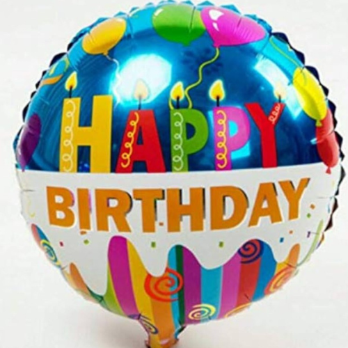 HBD Round Foil Balloon