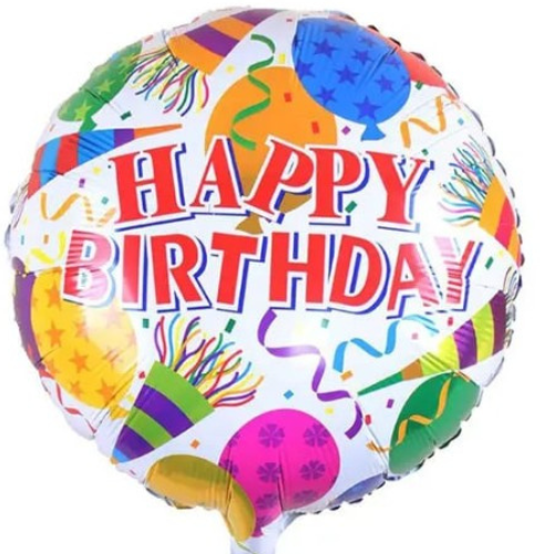 HBD Round Foil Balloon