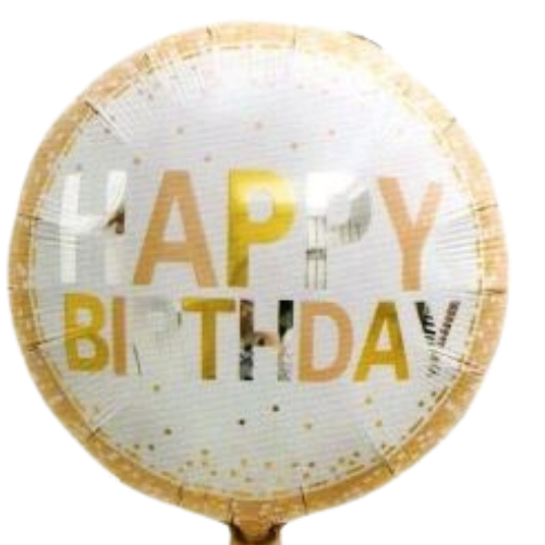 HBD Round Foil Balloon