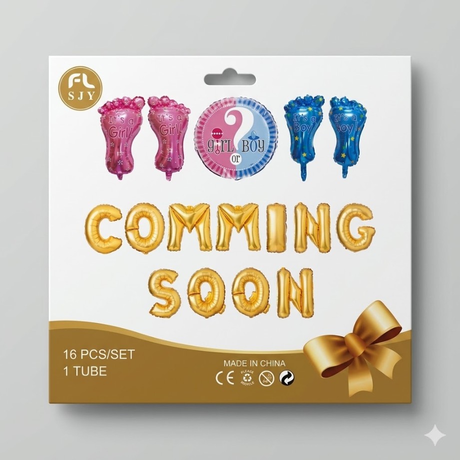 Coming Soon Foil Balloon