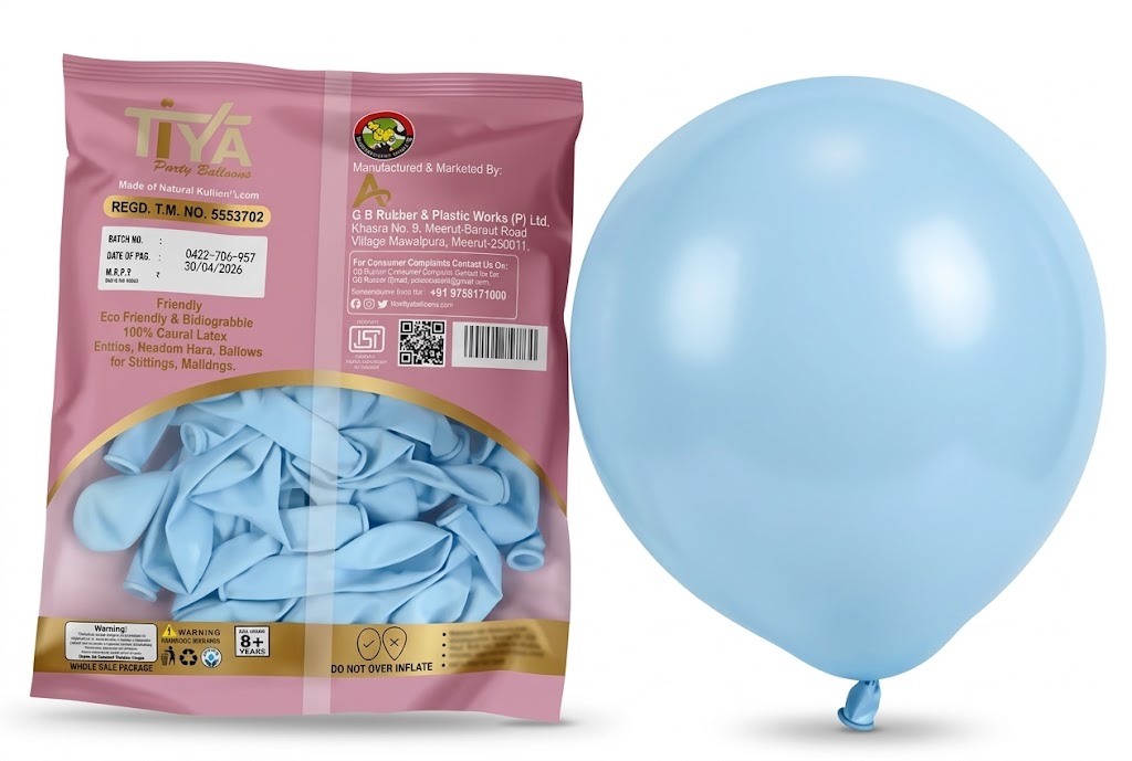 Tiya Pastel Blue (50Pcs Pack) 