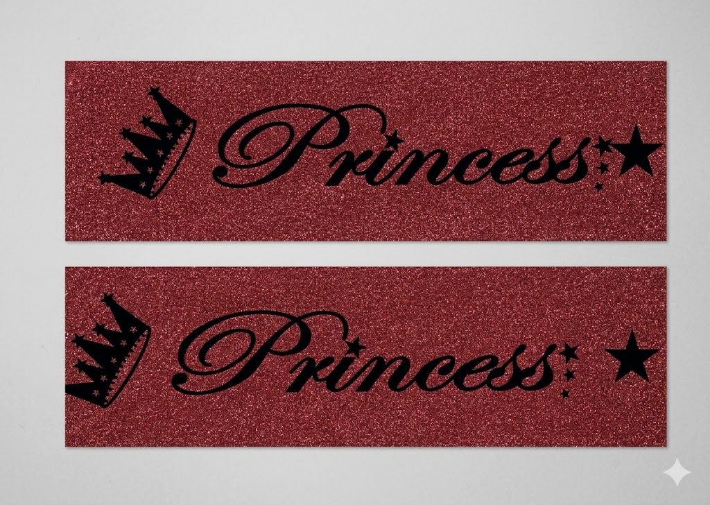 Princess Glitter Sash 