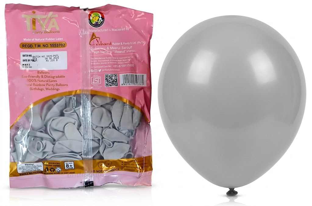 Tiya Pastel Grey (50Pcs Pack) 