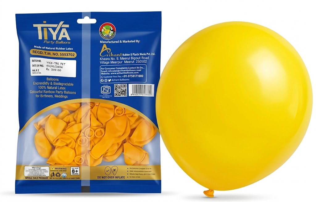 Tiya Retro Sun Yellow (50Pcs Pack) 