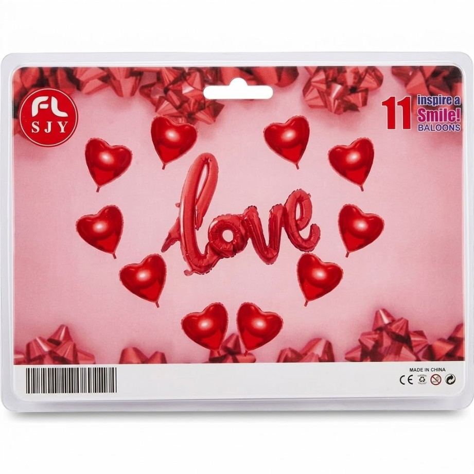 11pcs heart set 