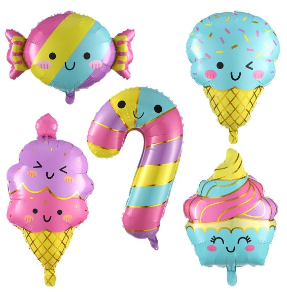 Ice-Cream & Candy Foil Balloon