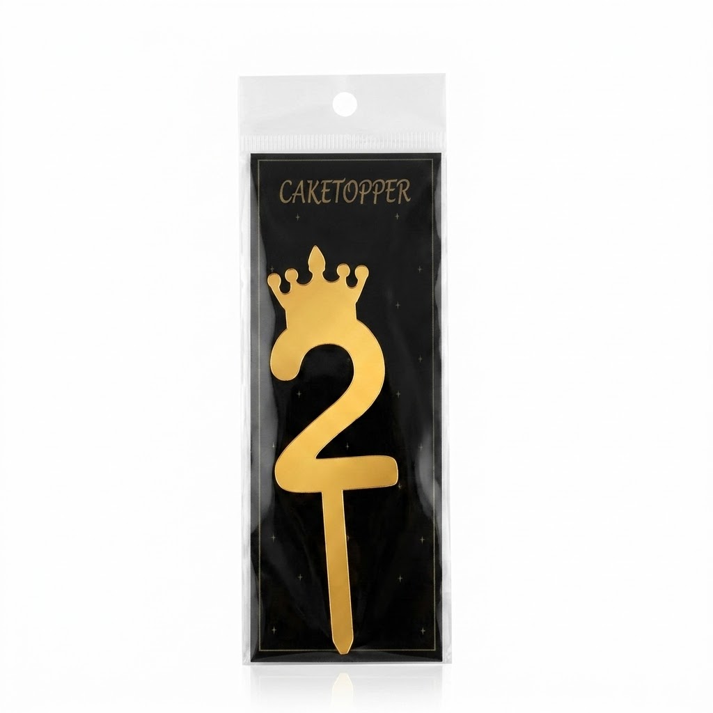 Acrylic Number Cake Topper 