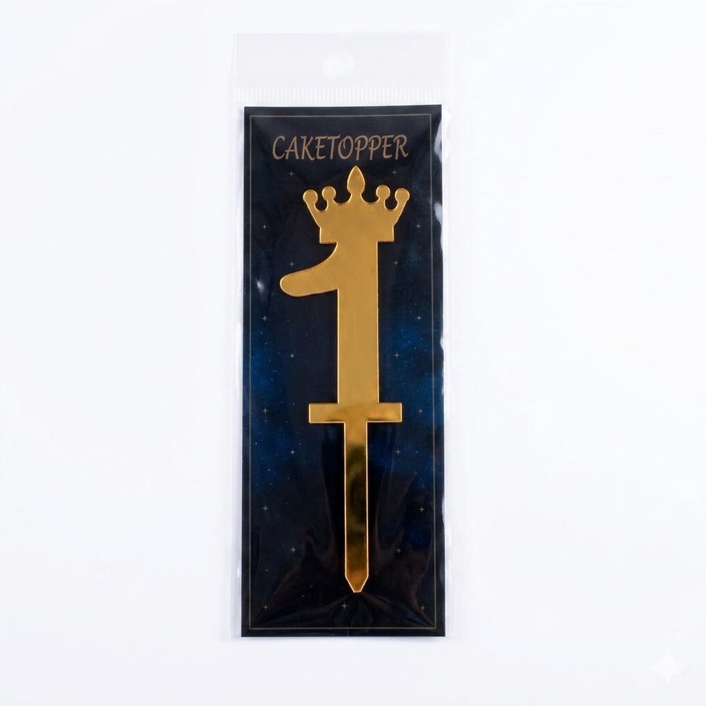 Acrylic Number Cake Topper 