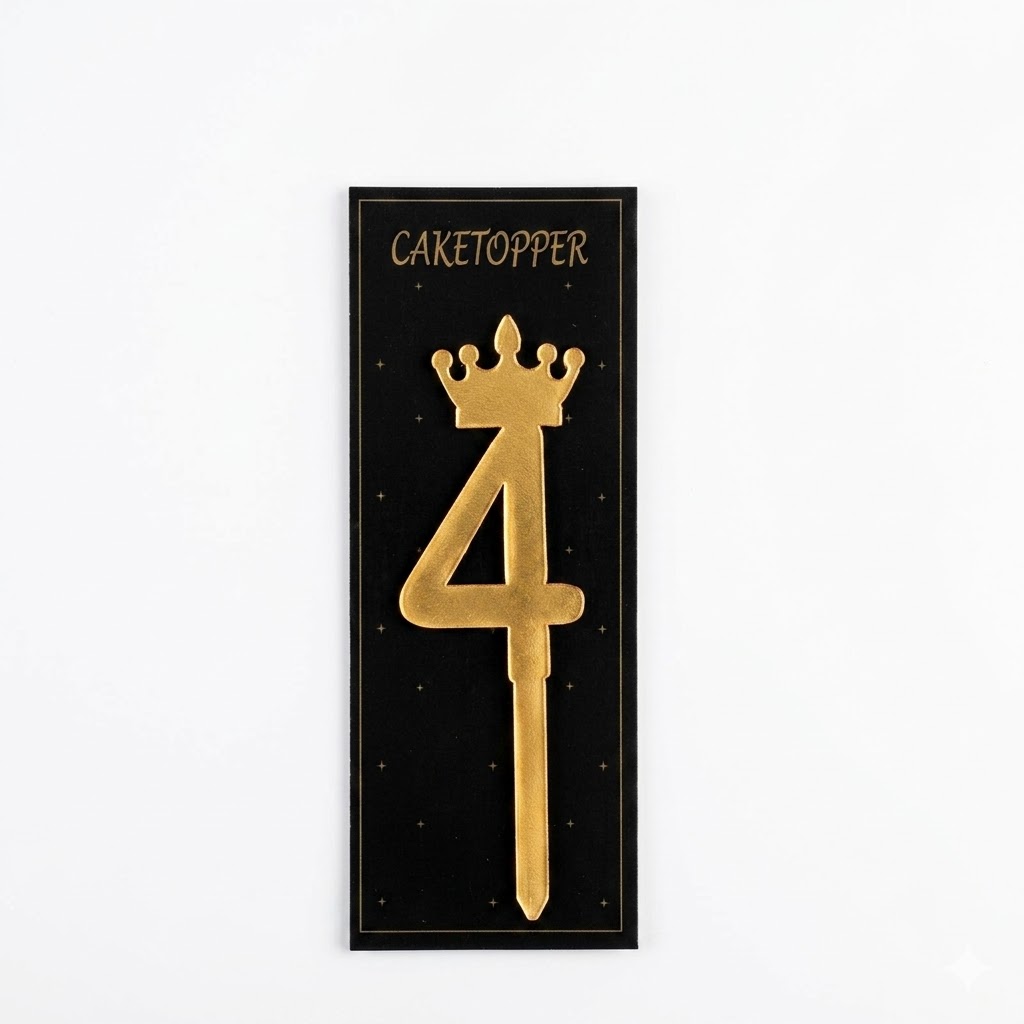 Acrylic Number Cake Topper 