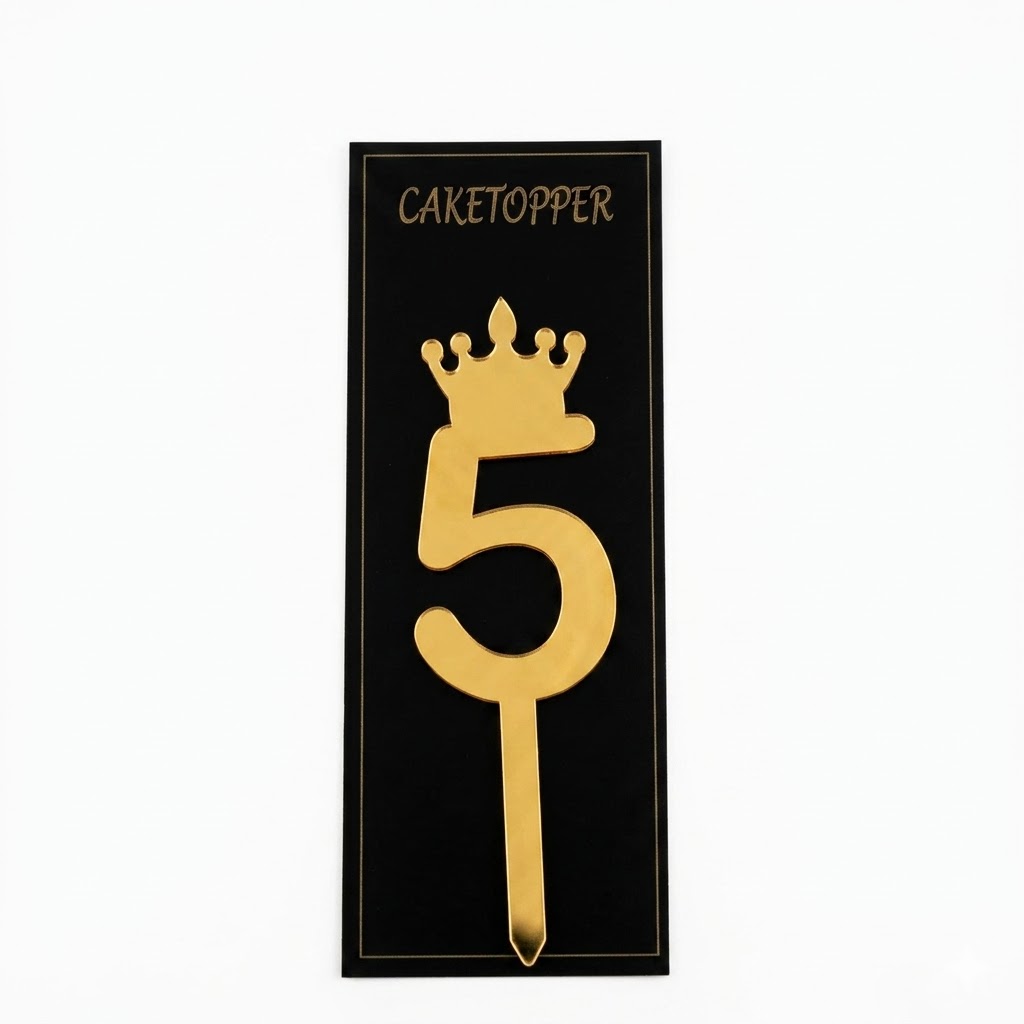 Acrylic Number Cake Topper 